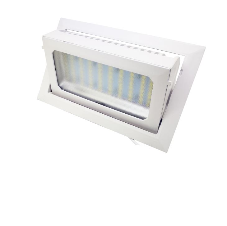 Unique LED Rectangular Rotatable Recessed Downlight For Shop Lighting